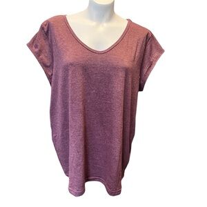 NWOT • Burgundy Casual V-Neck Top